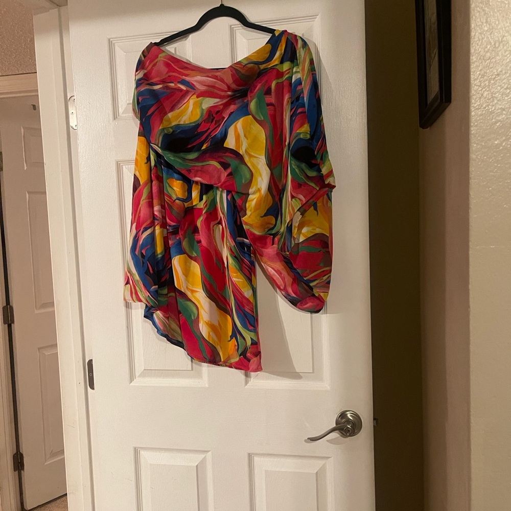 Vibrant One Shoulder Dress